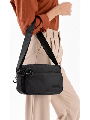 Kadın Postacı Çanta Paraşüt Kumaş Çapraz Askılı Elde Tutmalı Omuz Çantası 21*17 cm Su Itici Kumaş