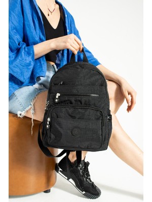 Klinkır Kadın Sırt Çantası Hafif Su Itici Kumaş Günlük Kullanım Için Ideal 37*27 cm Anne Bebek Çanta