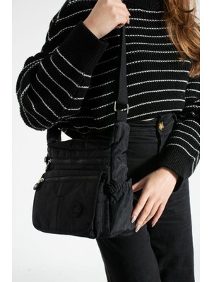 Klinkır Kadın Postacı Çanta Çok Cepli Kapaklı Model 30*20 cm Su Itici Çapraz Askılı Postacı Çanta