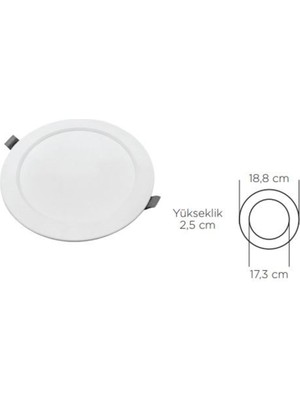 15 W Beyaz Kasa Slım Panel Armatür 4000K
