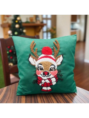 Geyikli Kırlent Kılıfı