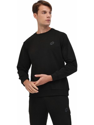 Lotto M-Watts Cneck 5pr Siyah Erkek Sweatshirt