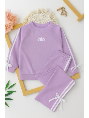 Kokoş Bebe Kurdele Detaylı Alo Fitilli  2’li Eşofman Takımı - 6/16 Yaş - 31506