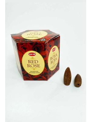 10 Adet Geri Akış Backflow Şelale Tütsü Konisi Tütsü Back Gül Kokulu