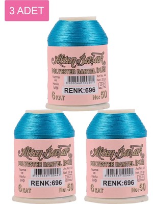 3 Adet Altınbaşak Oya ve Dantel Ipi 20 gr -  - No: 696