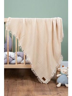 %100 Pamuk 4 Katlı Müslin Bebek Battaniyesi