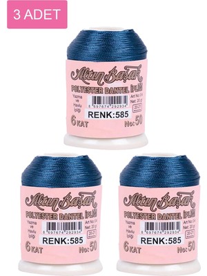 3 Adet Altınbaşak Oya ve Dantel Ipi 20 gr -  - No: 585