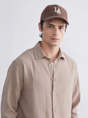 La Nakışlı Erkek Kep Şapka  (W5)