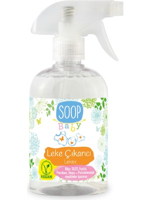 Soop Baby %100 Doğal Bebek Leke Çıkarıcı 500 mL | Bitkisel Vegan Hipoalerjenik Organik Gül Kokulu