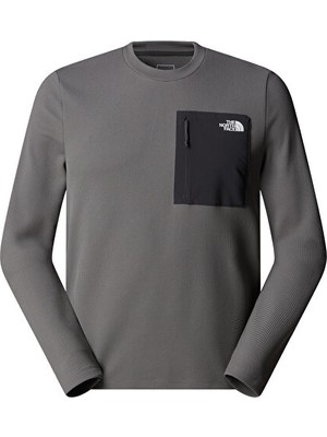 The North Face M Kecha Crew Erkek Outdoor Sweatshirts NF0A8CS9SOU1 Gri