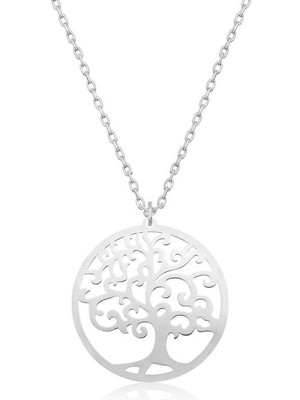 925 Ayar Gümüş Hayat Ağacı Kadın Gümüş Kolye