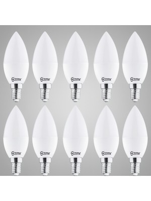 Zmr 120/B.30 12’li 7W Buji LED Ampul 3000K Günışığı E14 Duy Enerji Tasarruflu ve Uzun Ömürlü Aydınlatma