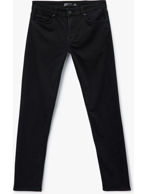 Düğmeli Normal Bel Slim Fit Jean Pantolon - Brad Jean