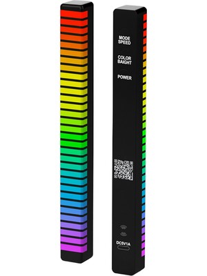 Sese Duyarlı Rgb LED Işık Şerit Müzik Ritmine Göre Renk Değiştiren Ambiyans Aydınlatma Otomatik Efektli Dekoratif Işık Sistemi