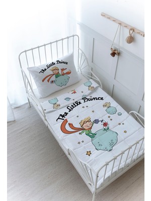 Organik Baskılı Bebek Boy (100X150) Yorgan Seti - Pure Baby Serisi - Little Prince