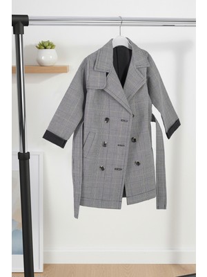 Unisex Çocuk Trençkot % 100 Pamuk