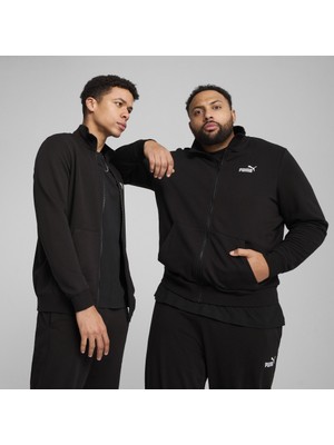 Puma Essentials No 1 Logo Track Erkek Siyah Dik Yaka Ceket
