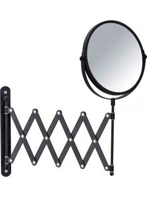 Wenko Mafsallı Kozmetik Makyaj Aynası 3X Zoom Siyah