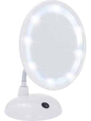 Wenko Masa Üstü Led Kozmetik Makyaj Aynası 3X Zoom Beyaz