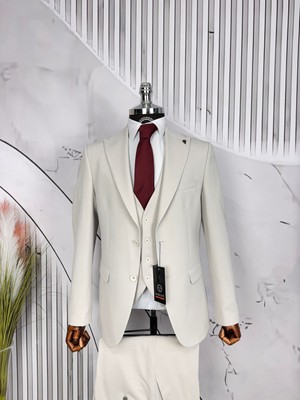Dupont Slim Fit Çift Düğme Yelekli Takım Elbise