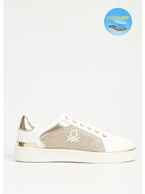 Benetton Kadın Beyaz Spor Ayakkabı Ithal BNI-12123