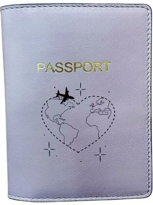 Karikatür Temalı Deri Pasaport Kılıfı