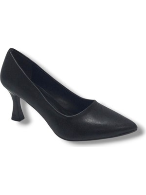 Mengi 678-26 Cilt Deri Ince Topuk Kadın Ayakkabı