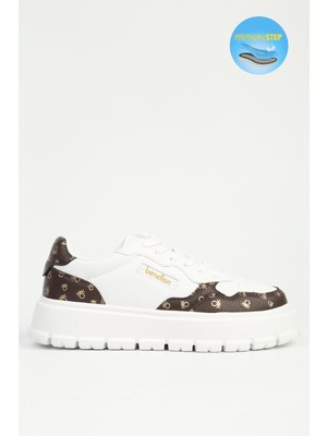 Benetton Kadın Beyaz Spor Ayakkabı Ithal BNI-12124