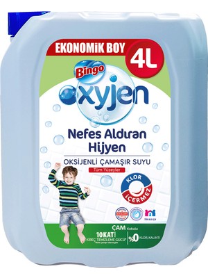 Bingo Oksijenli Çamaşır Suyu Çam Kokulu 4 L