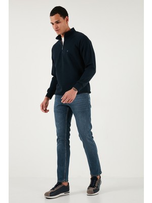 Buratti Pamuklu Regular Fit Normal Bel Boru Paça Jeans Erkek Kot Pantolon 2211C36PARMA