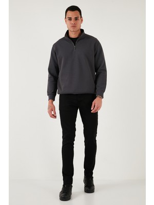 Buratti Streç Pamuklu Slim Fit Normal Bel Dar Paça Jeans Erkek Kot Pantolon 1115C01NAPOLI