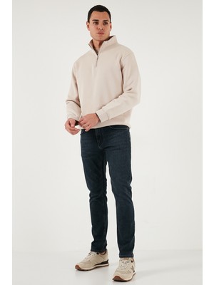 Buratti Pamuklu Slim Fit Yüksek Bel Dar Paça Jeans Erkek Kot Pantolon 3300C45TOKYO