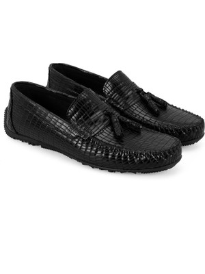 Desa Grady Siyah Erkek Deri Loafer