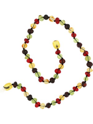 Bebek Damla Kehribar Diş Kolye