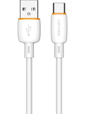 Lenyes LC548-TC Usb-A To Type-C Data ve Şarj Kablosu 12W 1m Beyaz