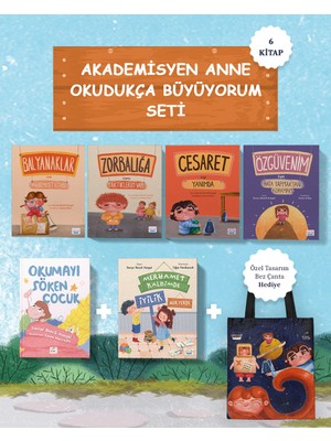 Elma Çocuk Akademisyen Anne Okudukça Büyüyorum Seti