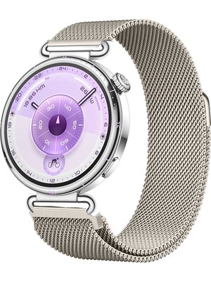 Huawei Watch Gt6 41MM Uyumlu Manyetik Milanese Loop Metal Kordon