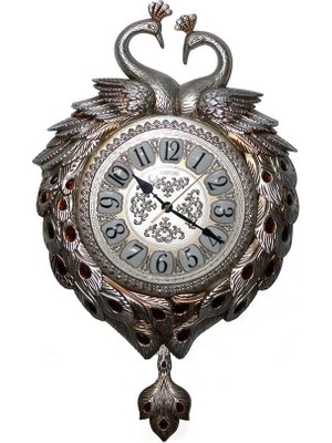 Duvara Asmalı Tavuskuşu Saat Hediyelik