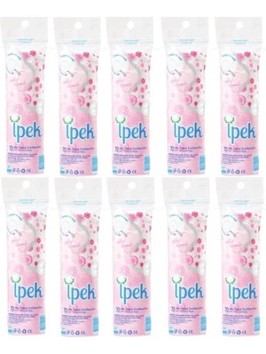İpek Makyaj Temizleme Pamuğu 70'li X12 Silky Touch Özelliği ile Hassas Ciltler İçin