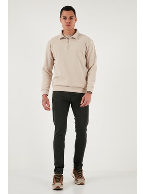 Buratti Streç Pamuklu Slim Fit Normal Bel Dar Paça Jeans Erkek Kot Pantolon 1115C24NAPOLI