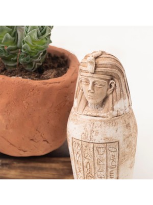 Dekoratif Toprak Firavun Biblo