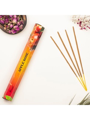 Aromatika Elma & Gül Aromalı Premium Çubuk Tütsü