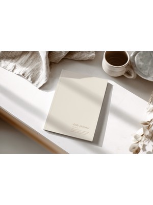 Daily Planner - A5 Süresiz Aylık, Haftalık ve Günlük Planlayıcı - Krem