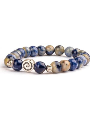 Sodalit Doğal Taş Bileklik (8 Mm) – Net Algı