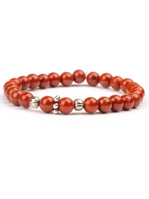 Jasper Doğal Taş Bileklik (6 Mm) – Içten Gelen