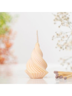 Dekoratif Çam Temalı Doğal Soya Mum