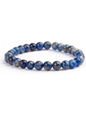 Lapis Lazuli Doğal Taş Bileklik (6 Mm) – Sessiz Bilge