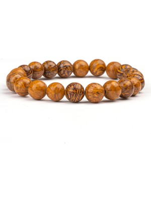 Ağaç Jasper Doğal Taş Bileklik (8 Mm) – Yeryüzü Enerjisi