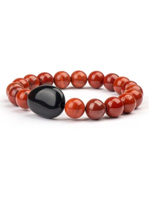 Jasper Doğal Taş Bileklik (10 Mm) – Kırmızı Huzur