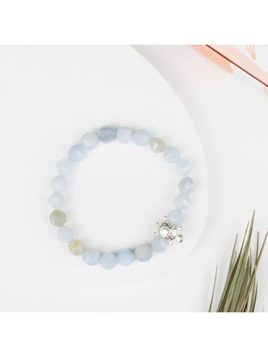 Akuamarin Rahatlatıcı Doğal Taş Bileklik